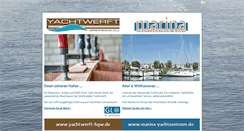 Desktop Screenshot of marina-yachtzentrum.de